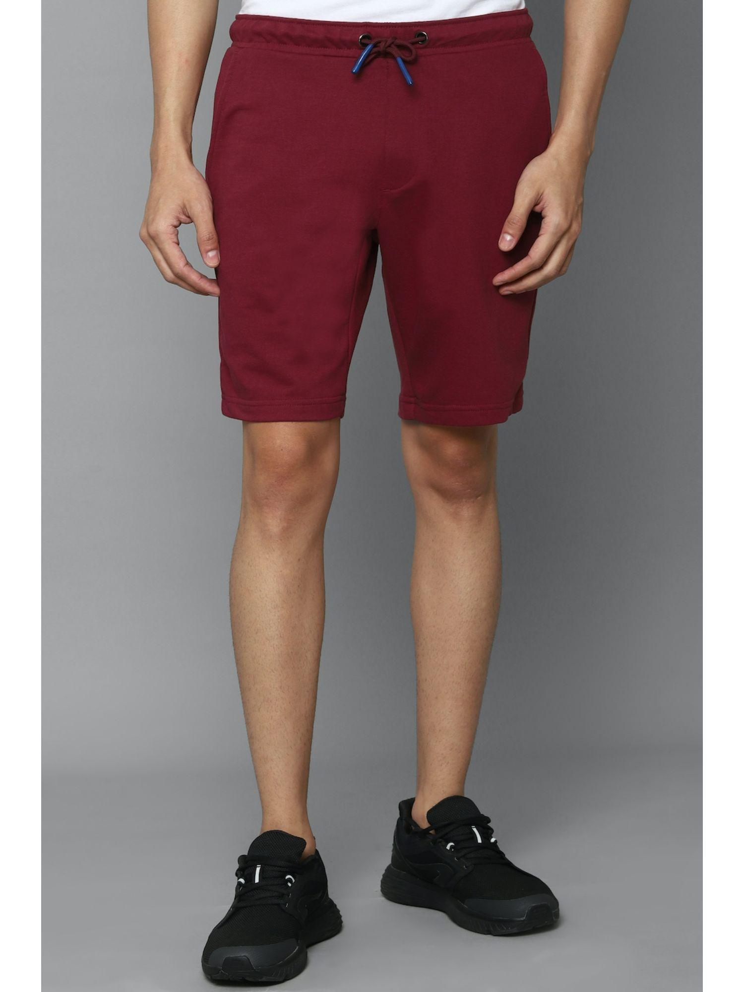 maroon shorts