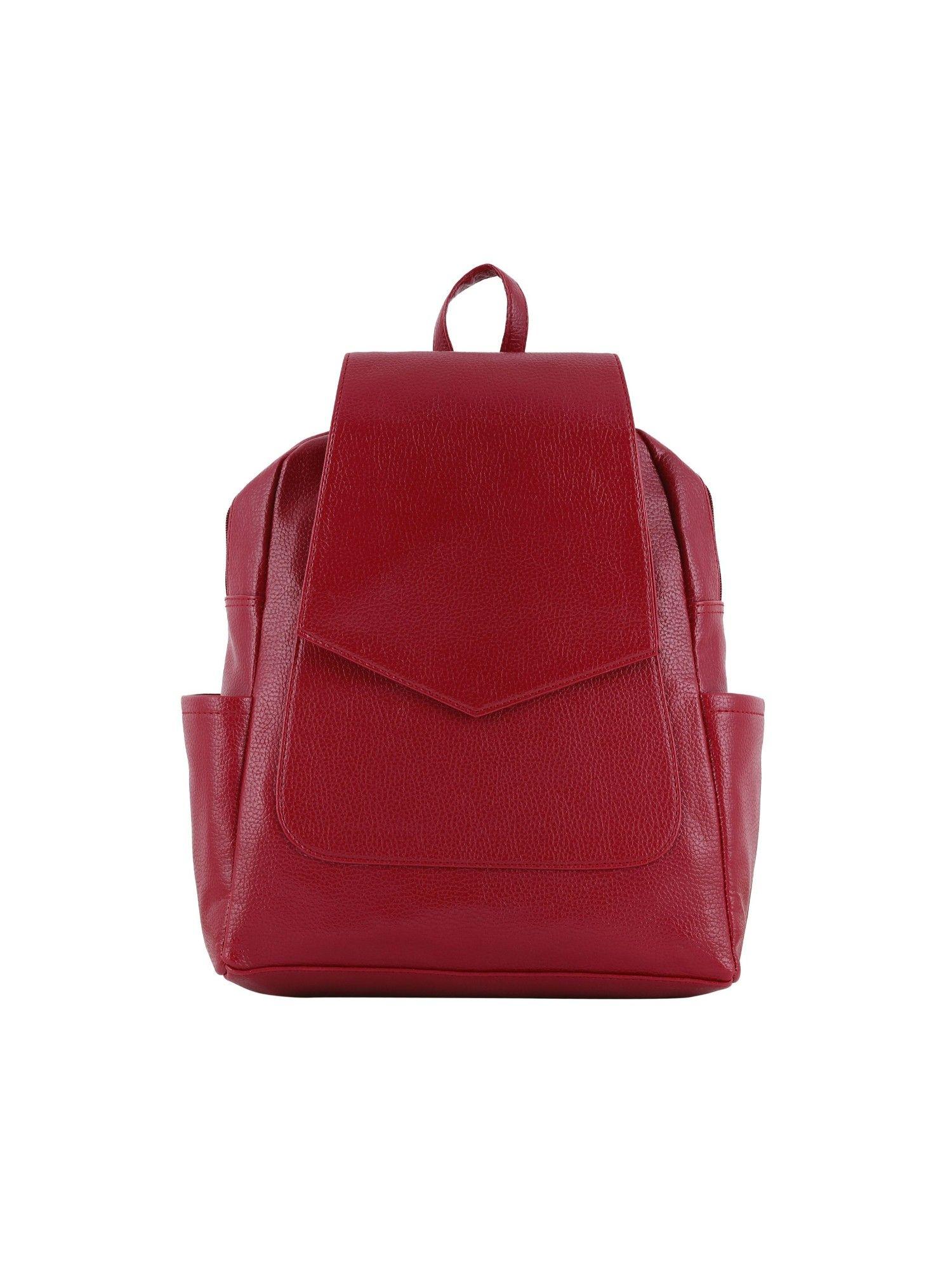 maroon simple backpack