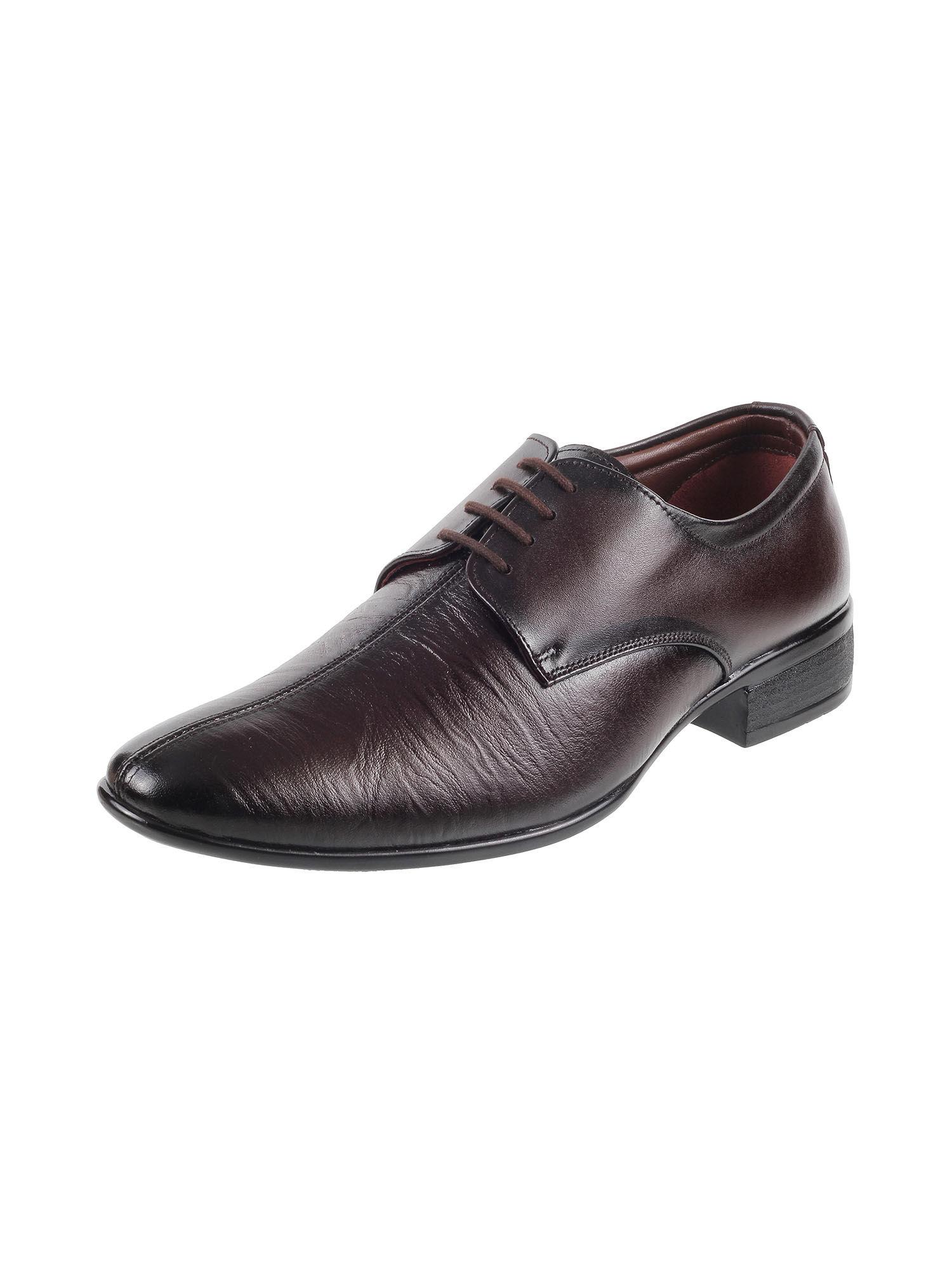 maroon solid formal shoes