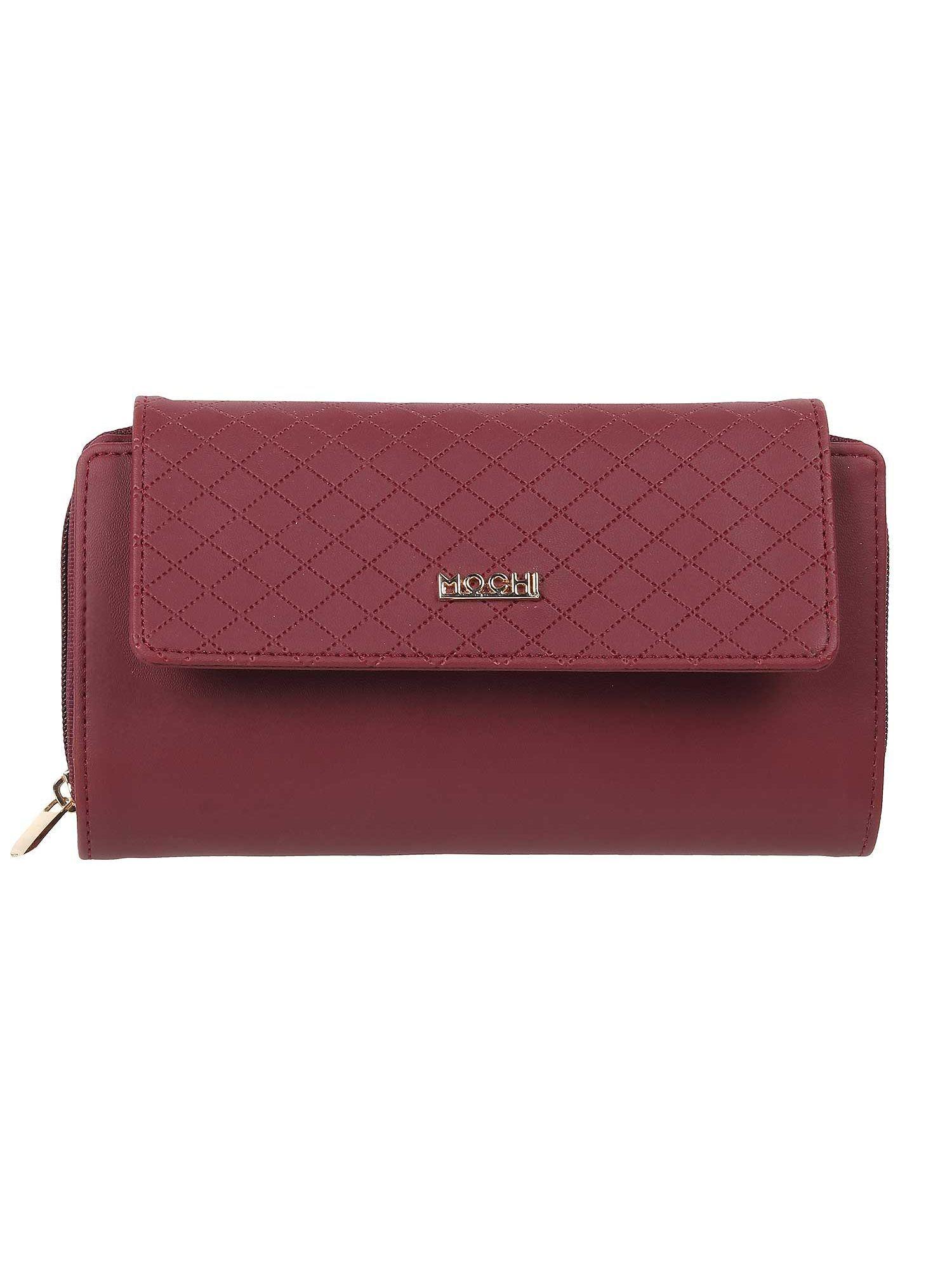 maroon wallet for women (s)