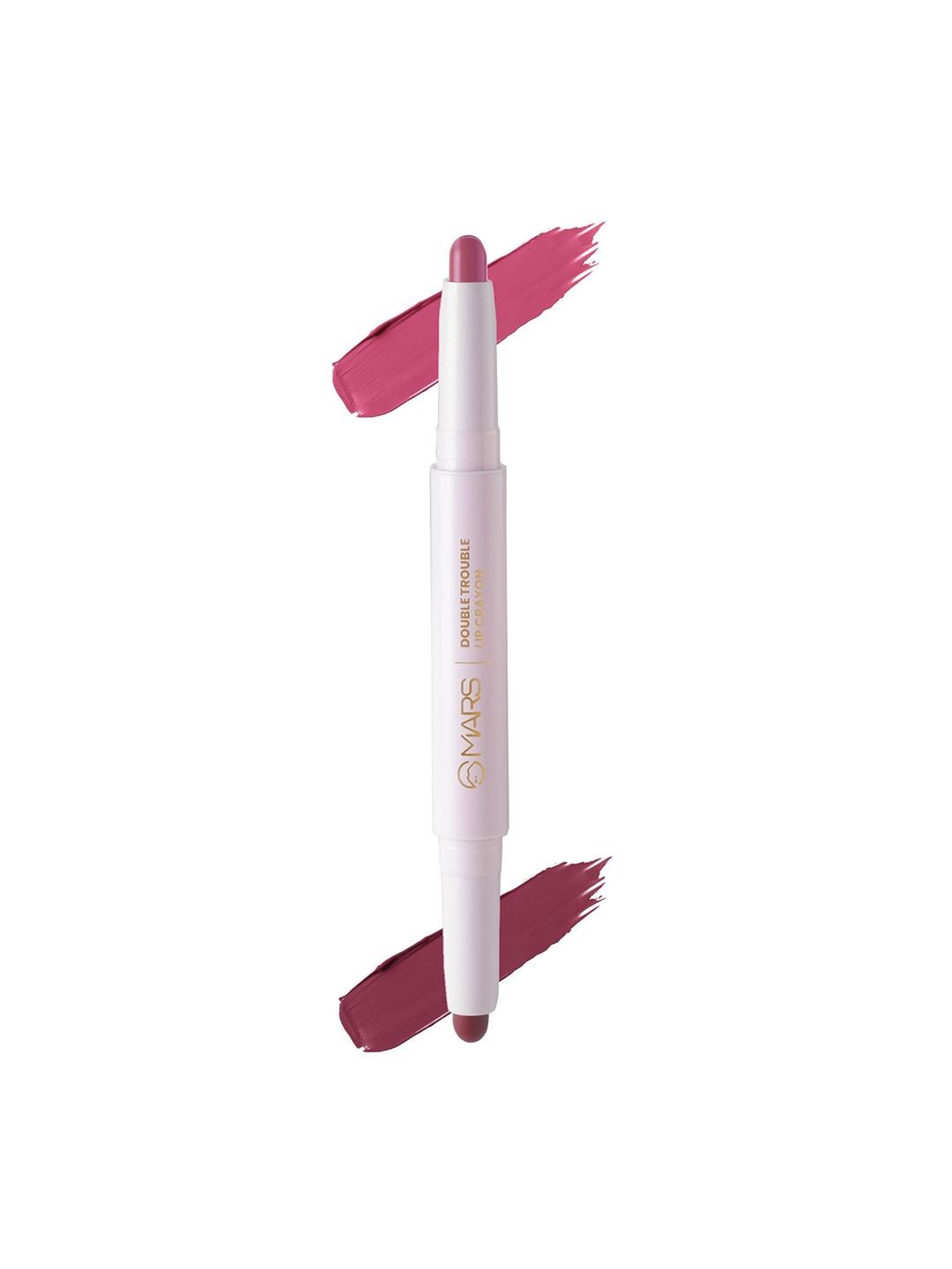 mars double trouble ultra smooth lip crayon - tangy jam 08
