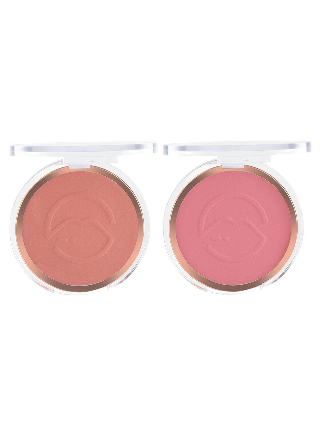 mars set of 2 flush of love highly pigmented matte face blusher - shade 01 & 04