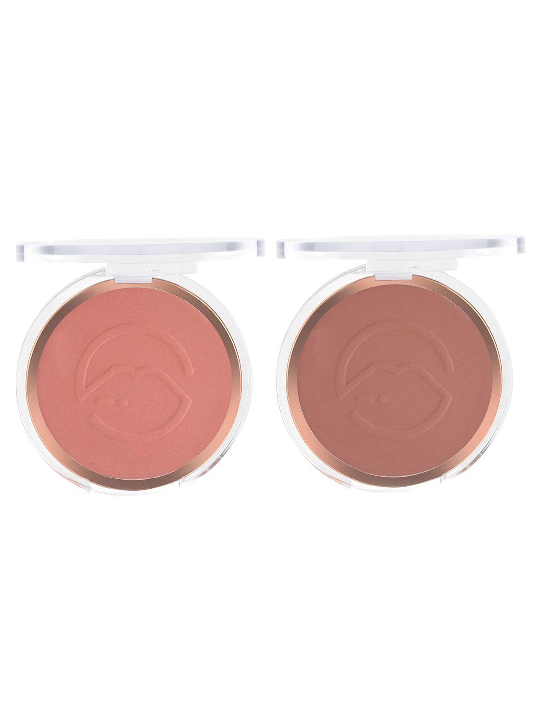 mars set of 2 flush of love highly pigmented matte face blusher - shade 02 & 01