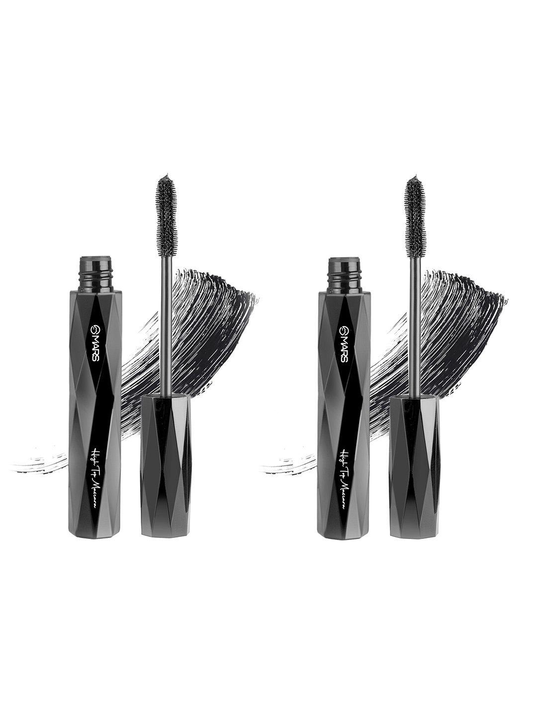 mars set of 2 high top long-lasting highly-pigmented mascara 10ml each - rich black