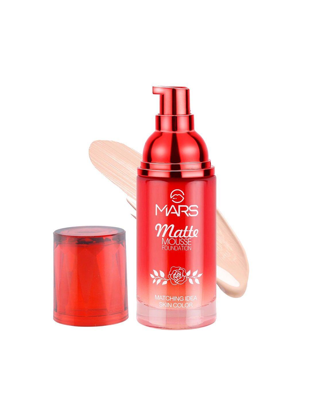 mars beige matte mousse foundation