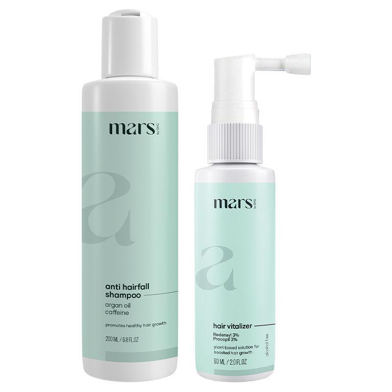 mars by ghc hair nourishing kit - redensyl hair growth serum & anti hairfall dht blocker shampoo