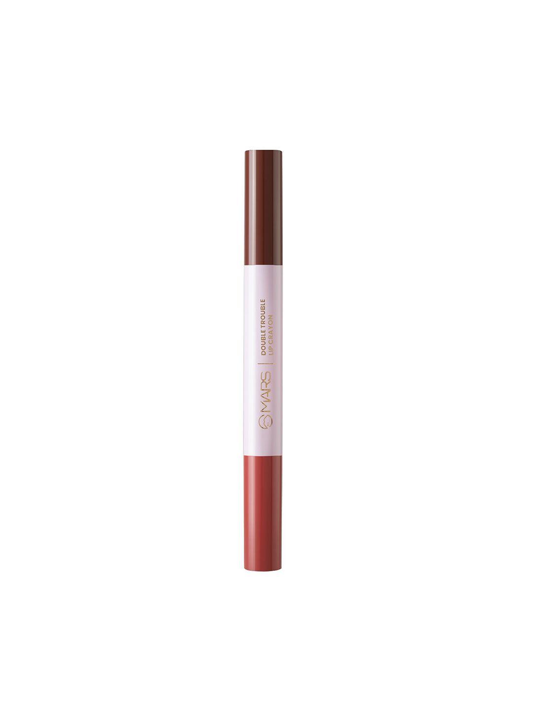 mars double trouble ultra smooth lip crayon - chili syrup 11