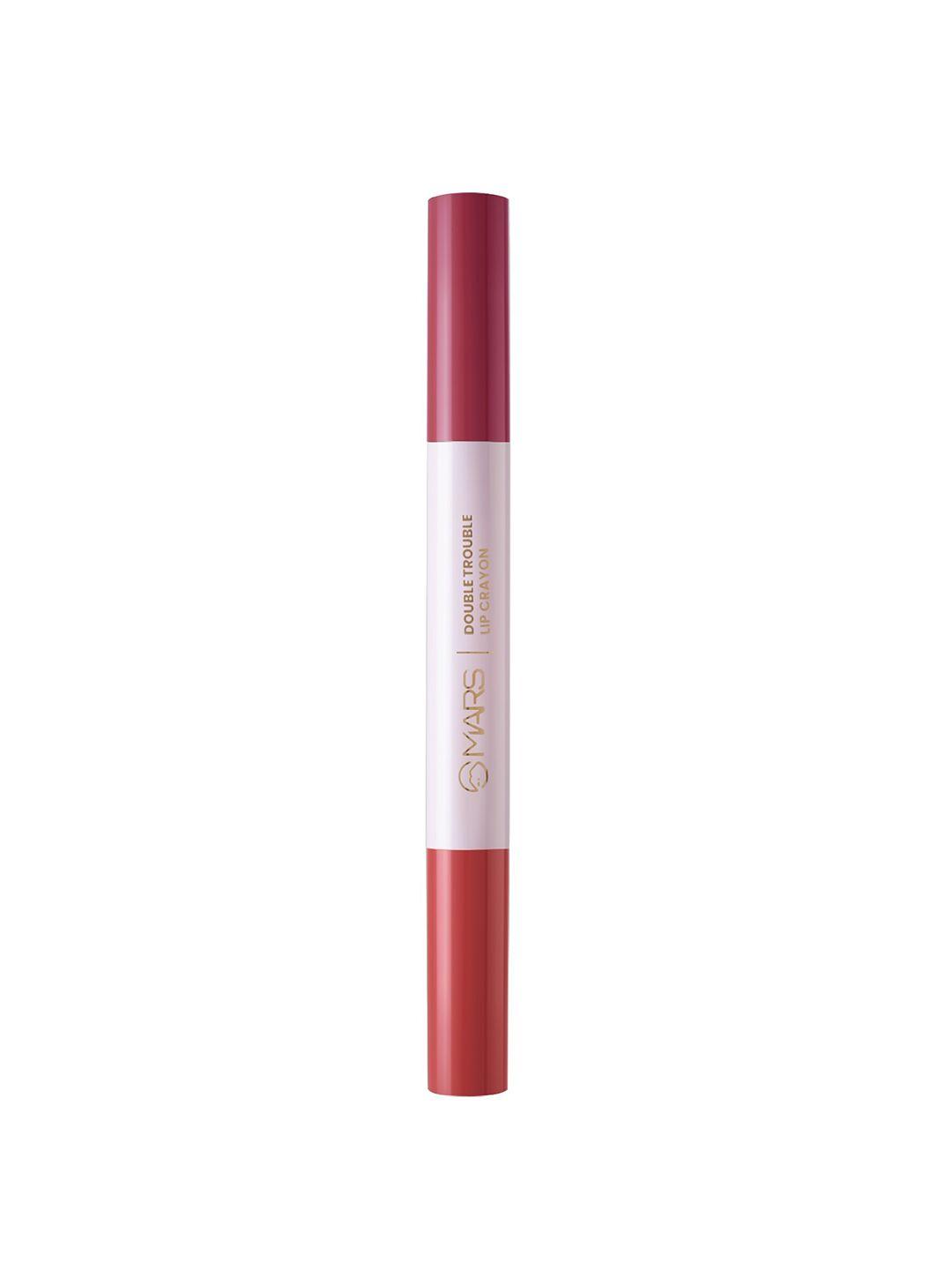 mars double trouble ultra smooth lip crayon - fiery-fuschia 10