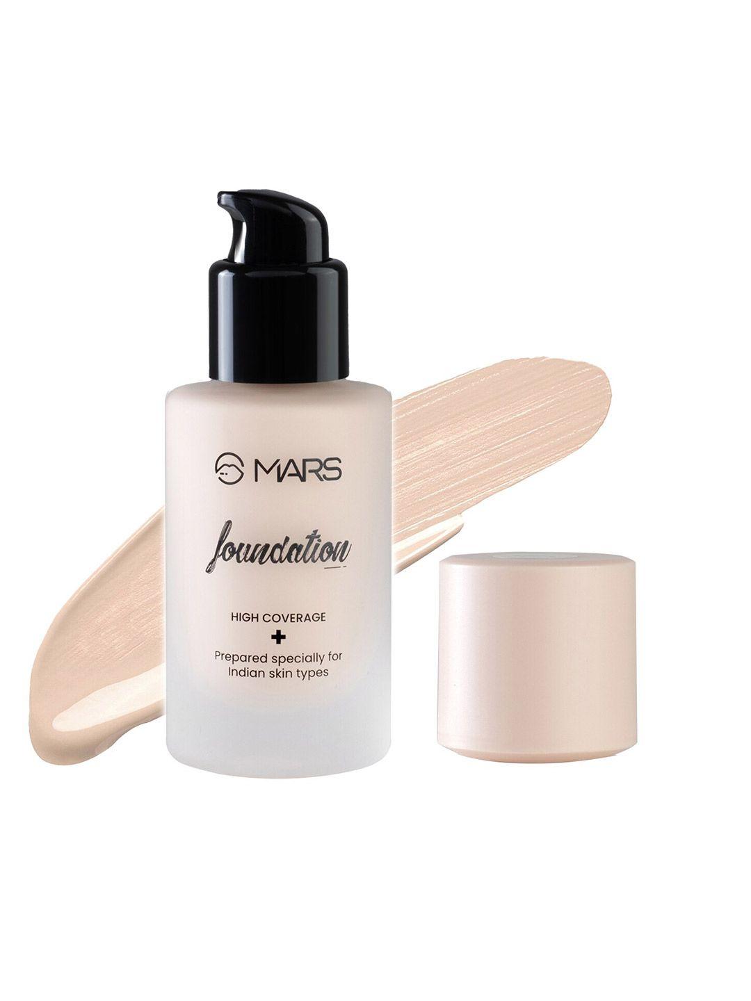 mars high coverage formula foundation - 40ml - 01