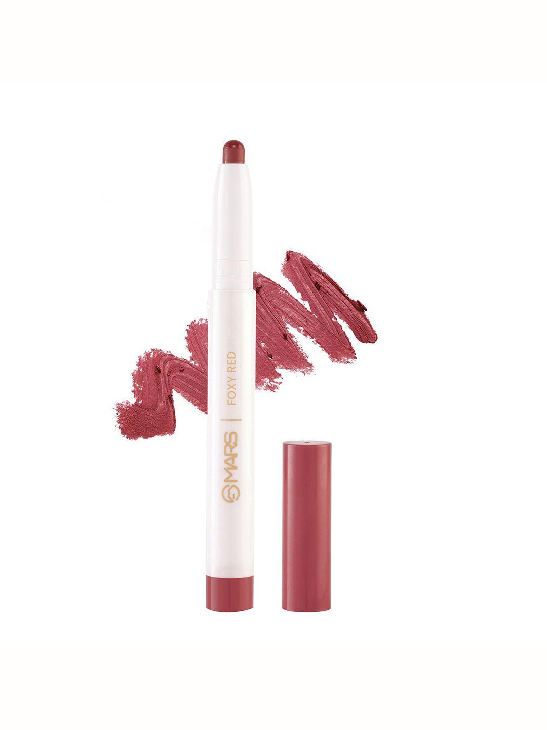 mars non-transfer long lasting poppins rotating matte lipstick - foxy red 15