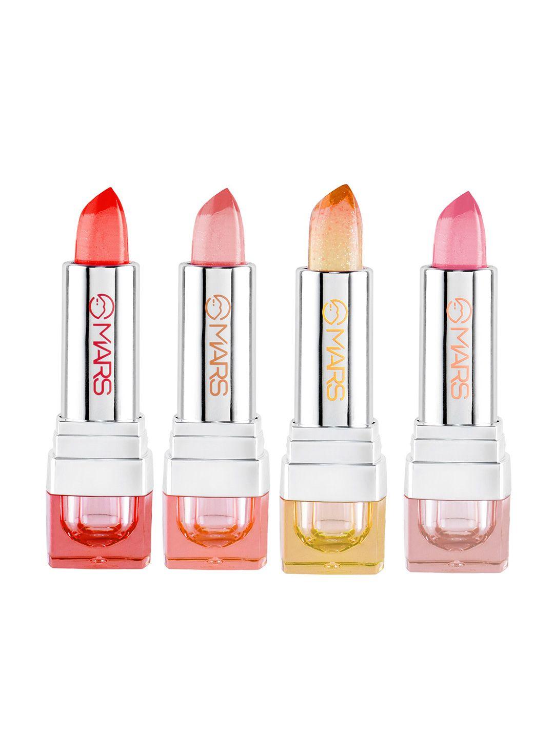 mars set of 4 color changing long-lasting lipsticks - vegan