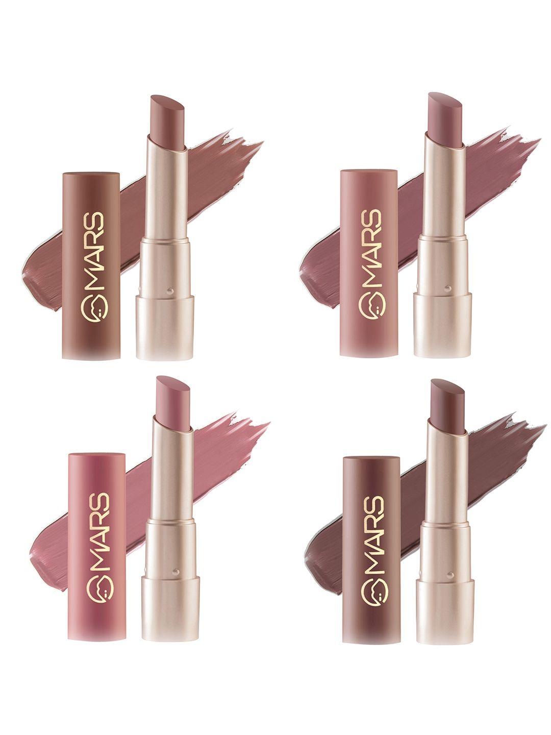 mars ultra pigmented creamy matte lipsticks - shade 09 - shade 10 - shade 11 - shade 12