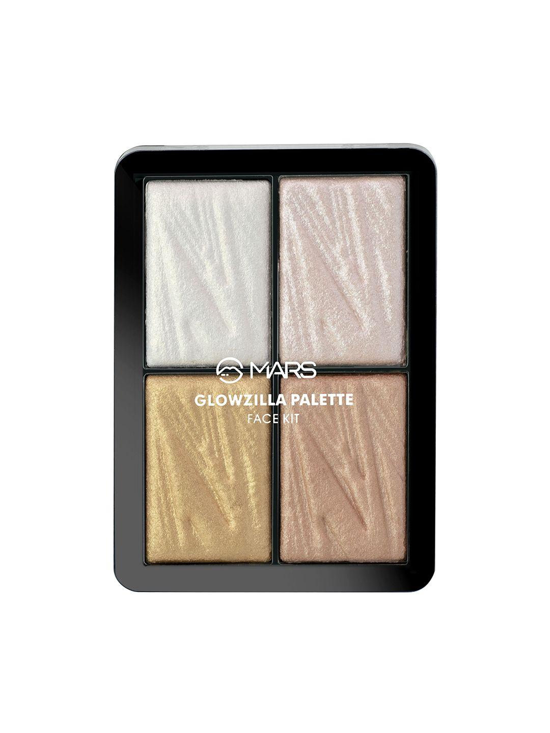 mars women glowzilla palette face kit highlighter