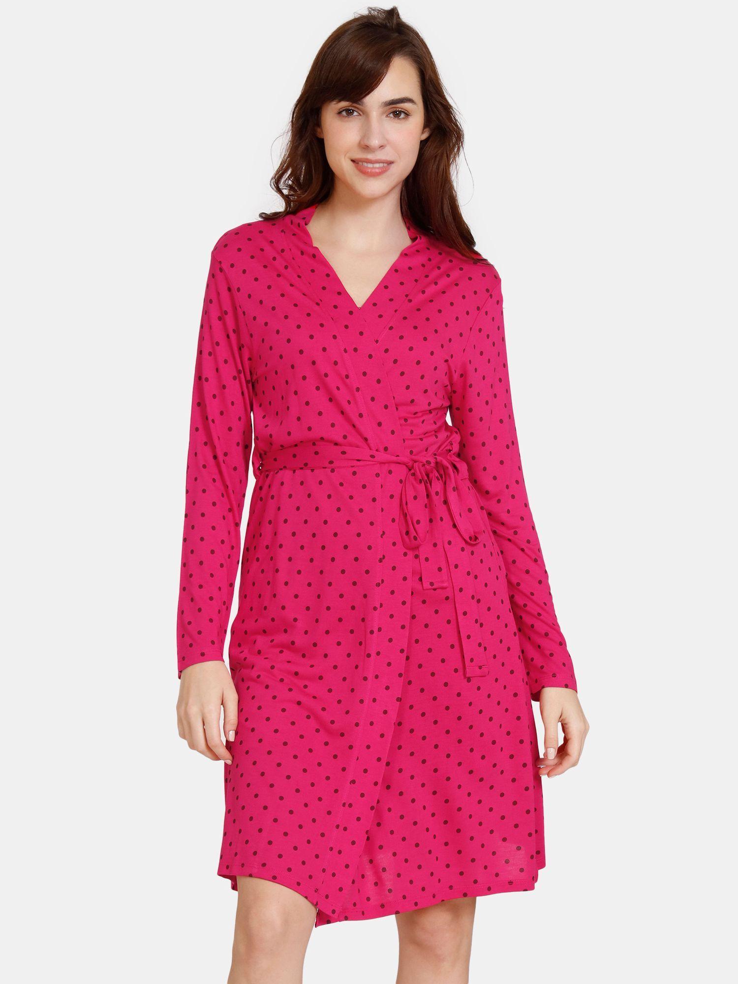 marshmallow knit cotton robe - jazzy