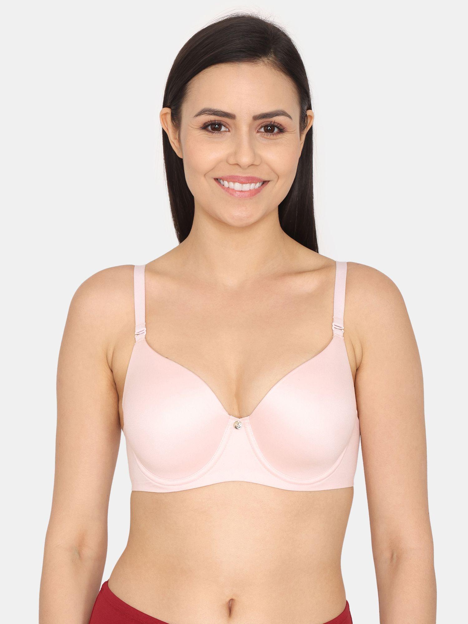 marshmallow padded wired 3/4th coverage t-shirt bra - mary rose
