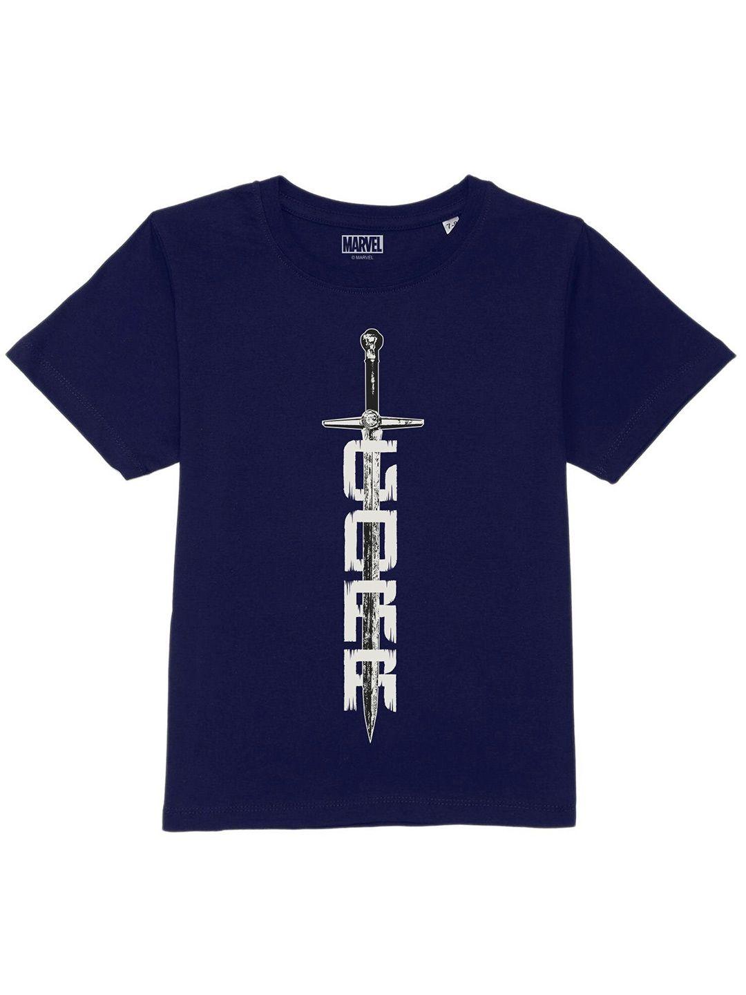 marvel by wear your mind boys navy blue t-shirt