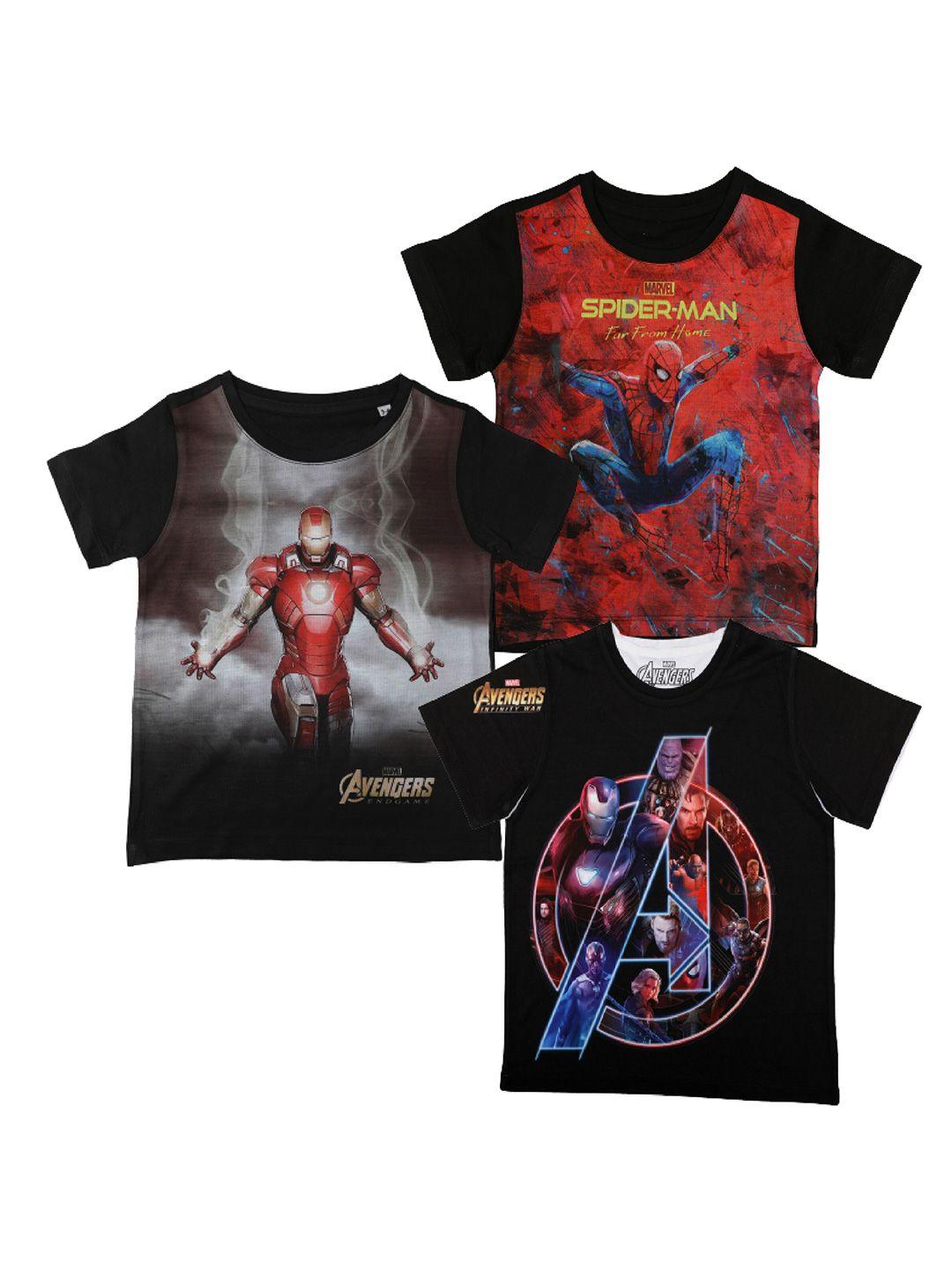 marvel-by-wear-your-mind-boys-red-3-printed-applique-t-shirt