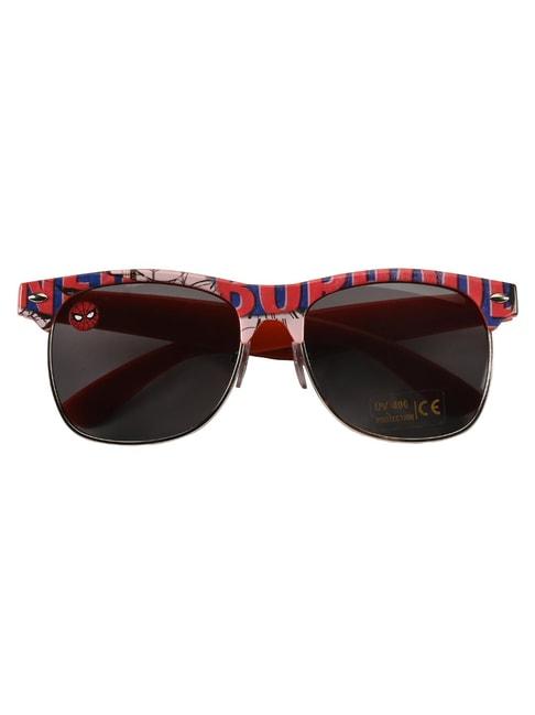 marvel spiderman brown wayfarer uv protection sunglasses for boys