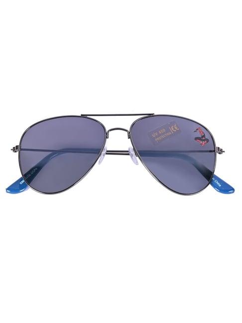 marvel spiderman grey aviator uv protection sunglasses for boys