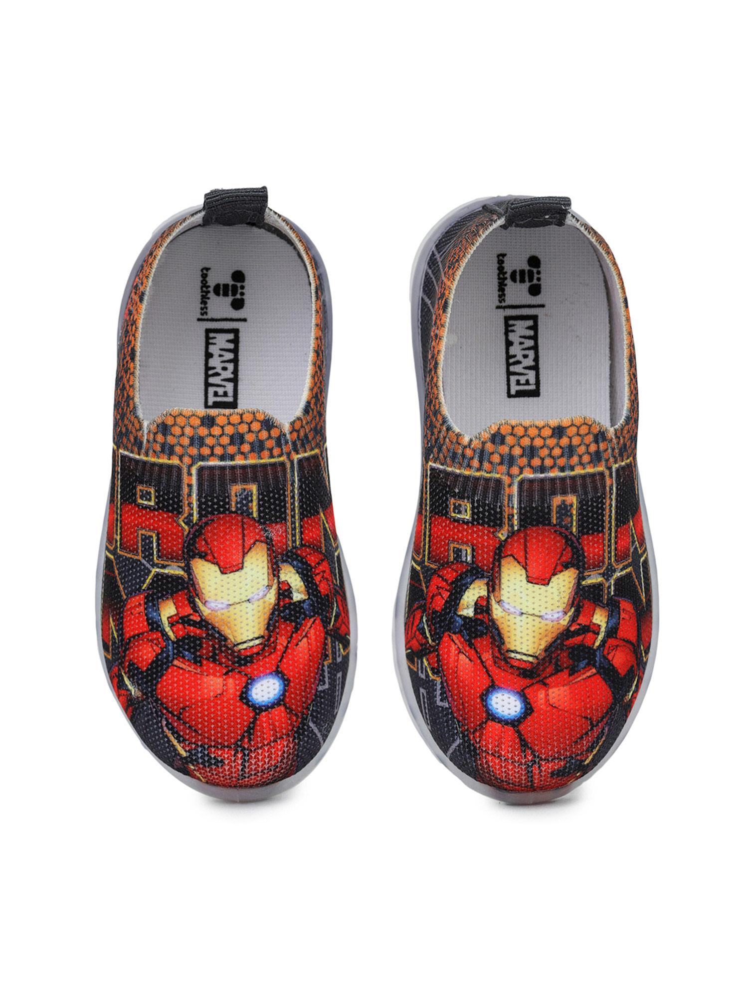marvel avengers by boys grey casual shoes