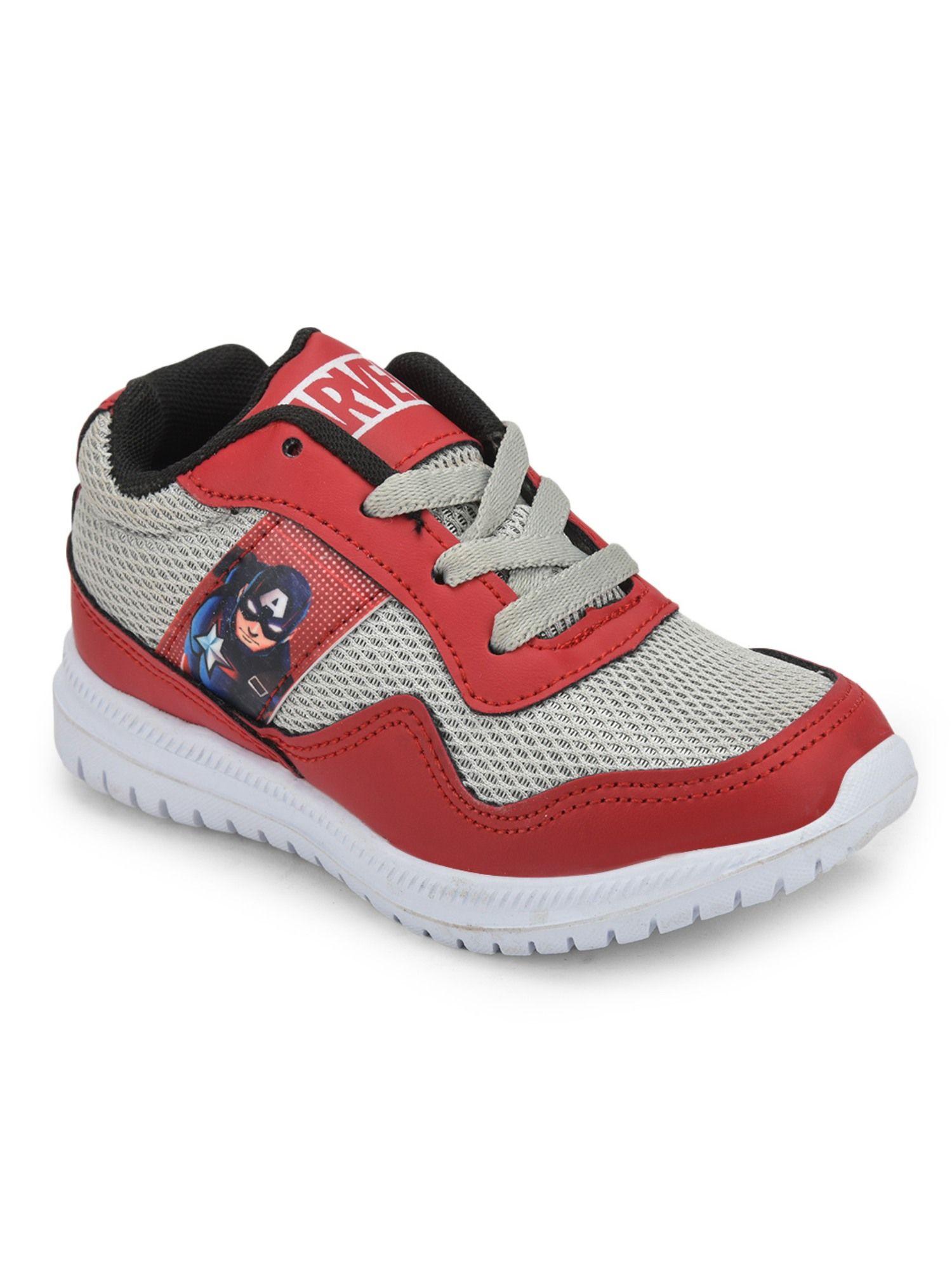 marvel avengers by kids boys red sports shoes