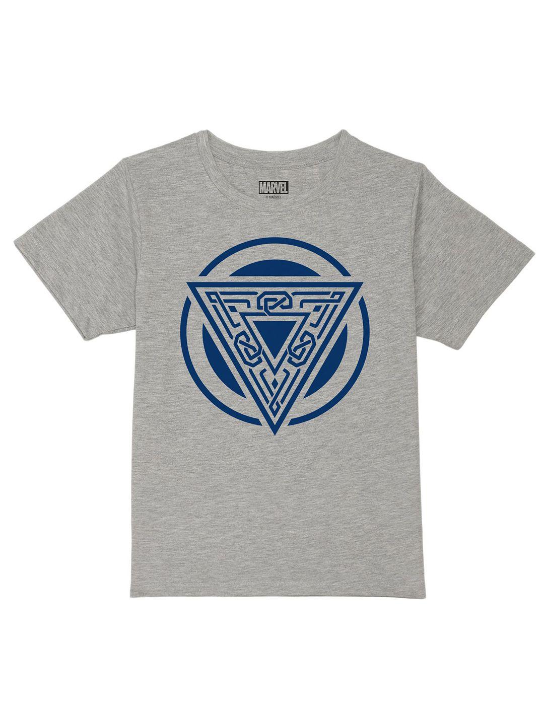 marvel by wear your mind boys grey printed t-shirt