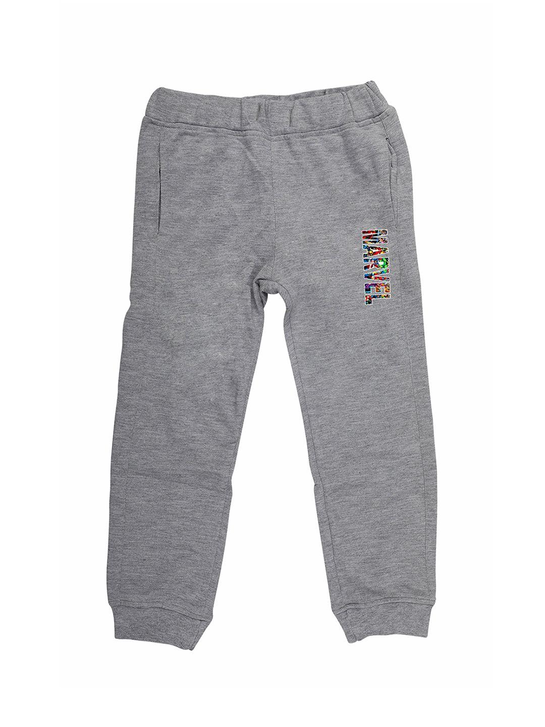 marvel by wear your mind kids grey solid joggers
