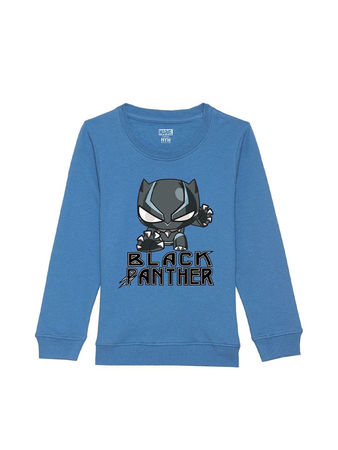 marvel by wear your mind unisex kids printed cotton sweatshirt