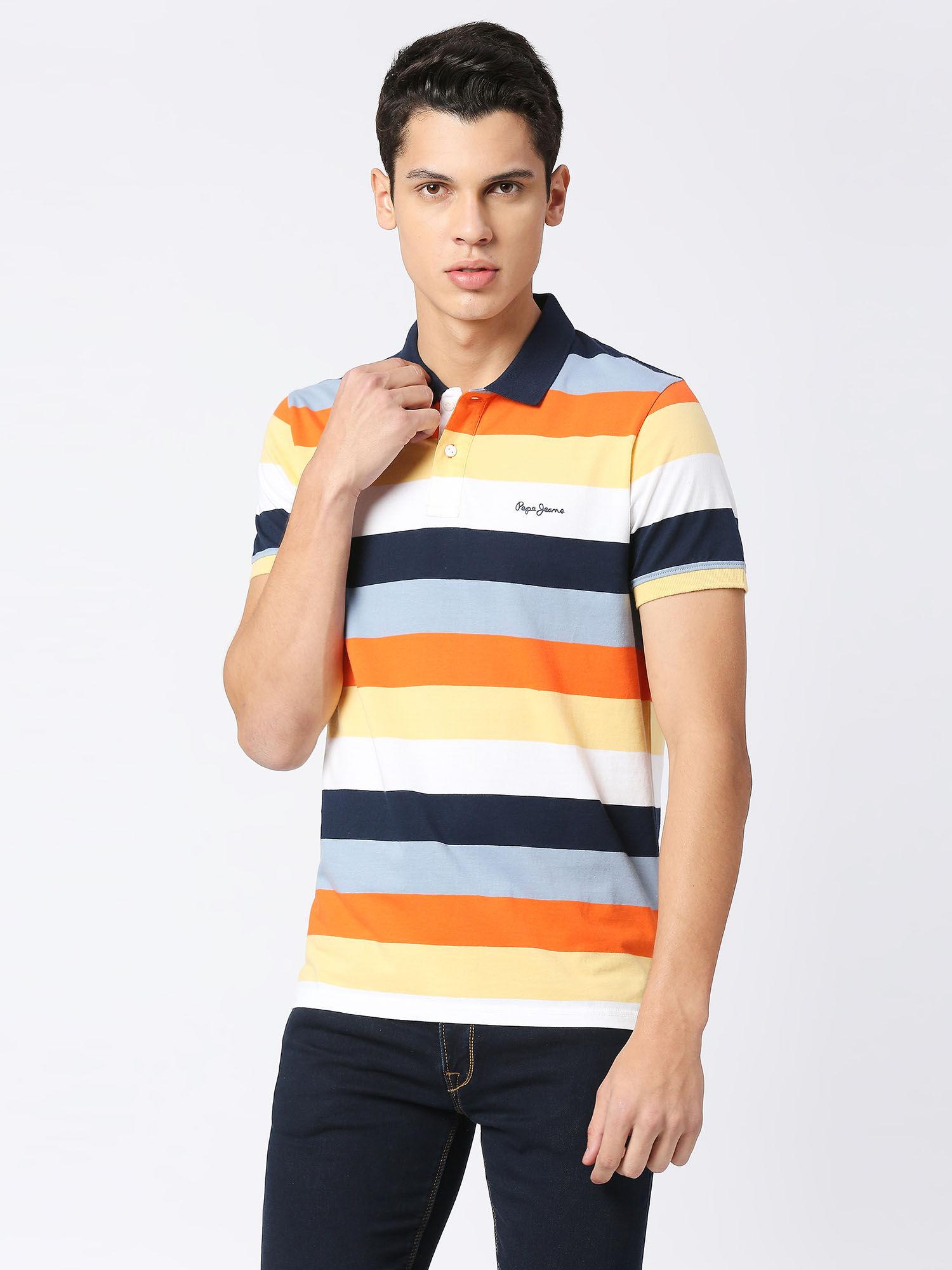 marvin striper polo t-shirt