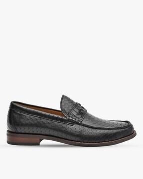 marvyn dragon scale embossed slip-on shoes