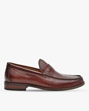 marvyn dragon scale embossed slip-on shoes