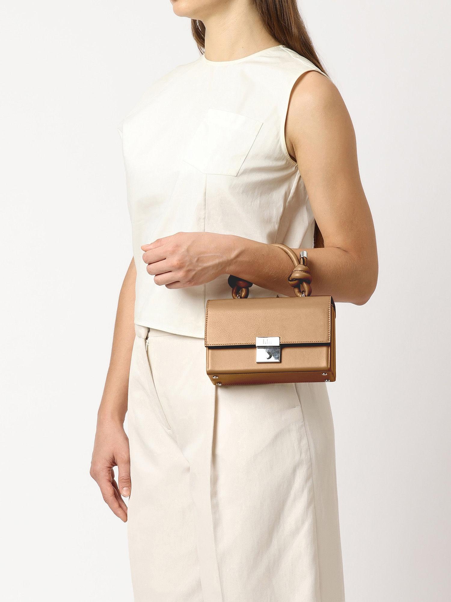 mary mini sling bag - brown