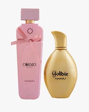 maryaj cosmo girl eau de parfum floral powdery perfume for women & maryaj goldie eau de parfum fruity floral perfume for women