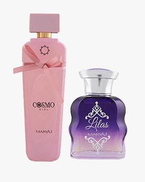 maryaj cosmo girl eau de parfum floral powdery perfume for women & maryaj lilas eau de parfum citrus floral perfume for women