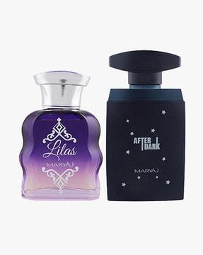 maryaj lilas eau de parfum citrus floral perfume for women & maryaj after dark eau de parfum woody aromatic perfume for men