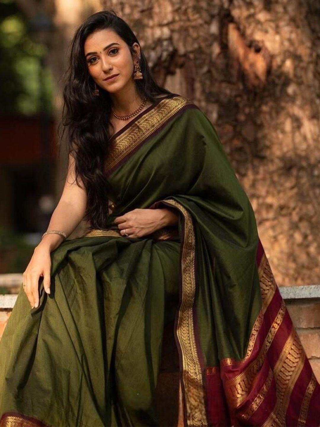 marziyaa woven design zari banarasi saree