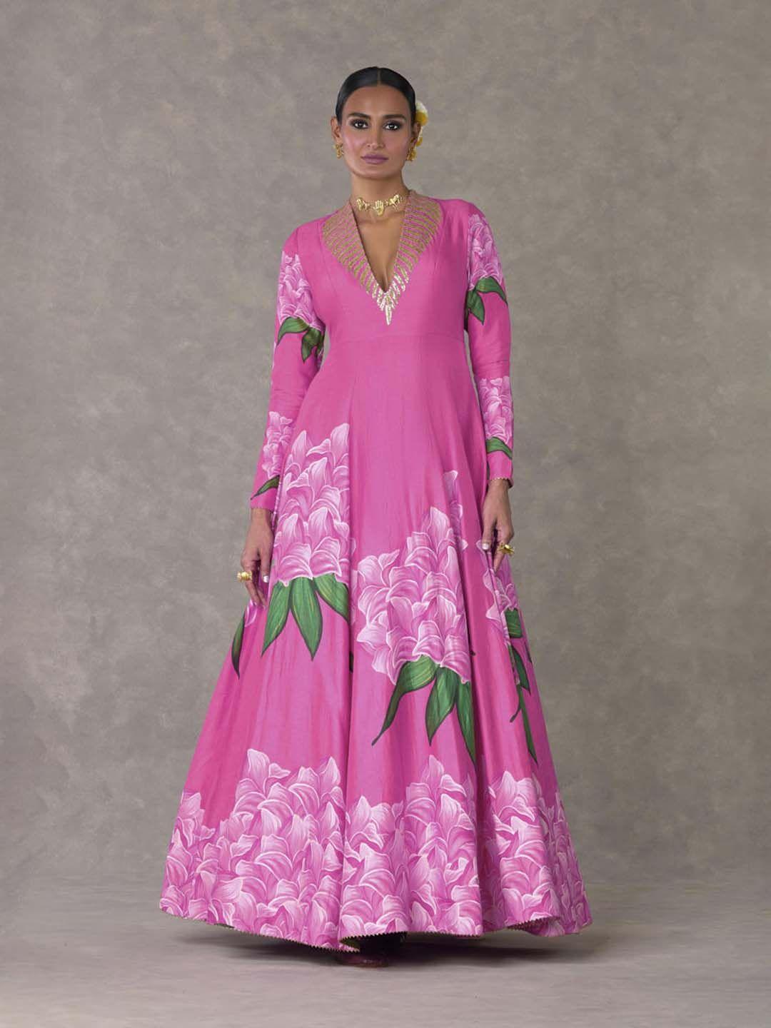 masaba floral printed ethnic gown
