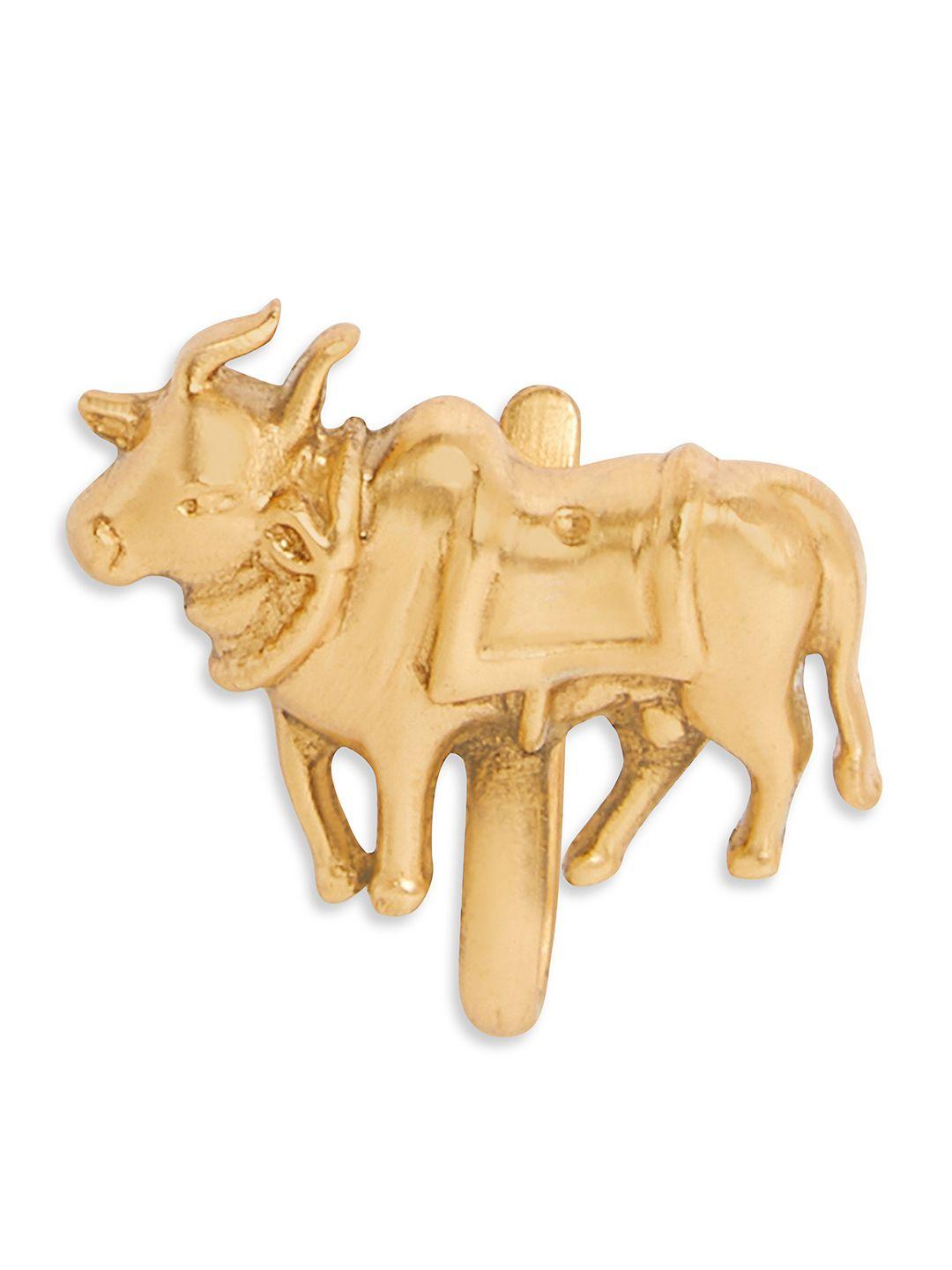 masaba gold-plated enamelled stud nose pin