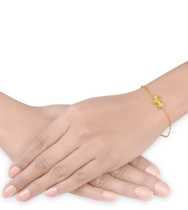 masaba holy cow gold plated flexible fit bracelet