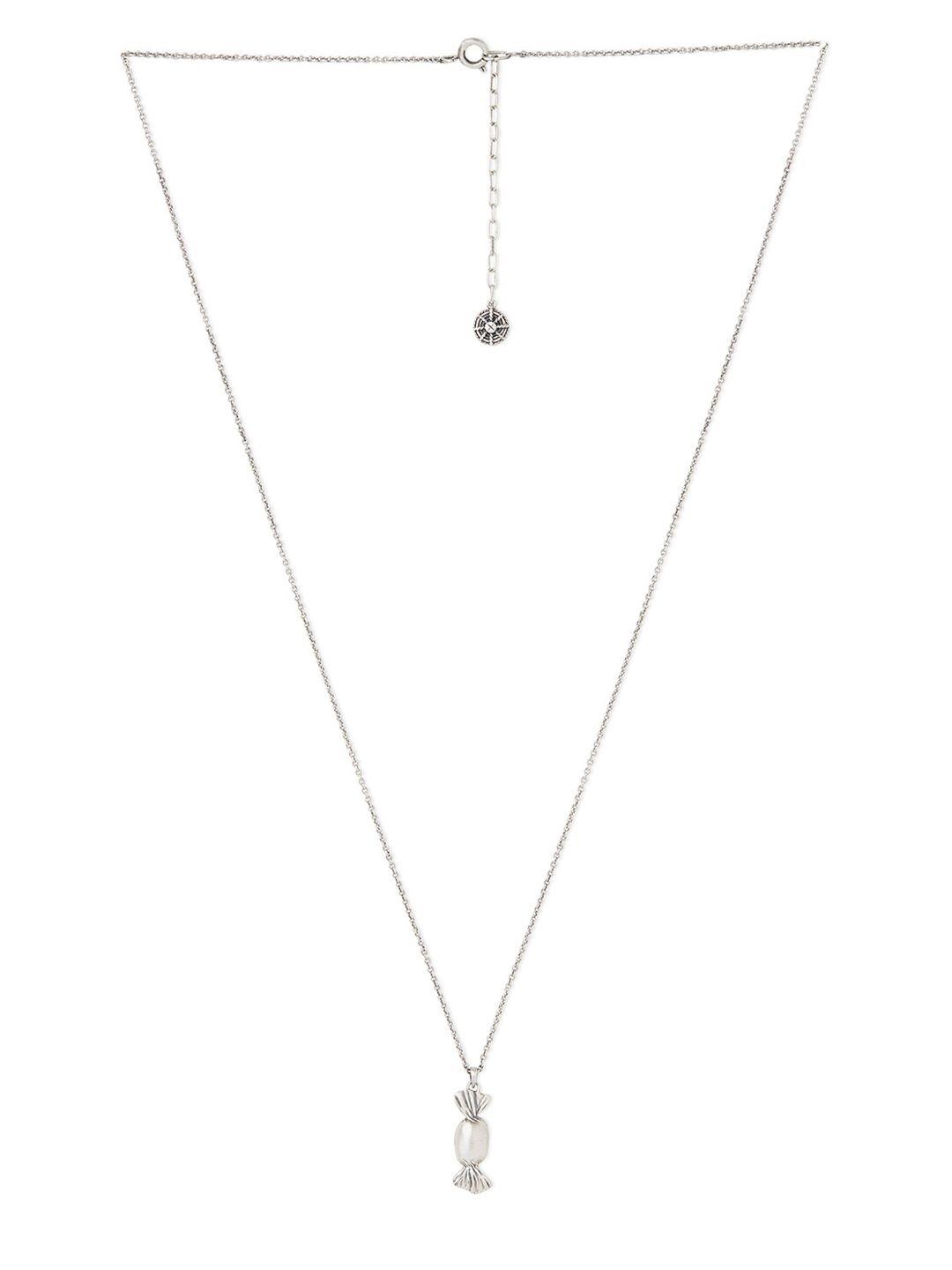 masaba silver-plated toffee pendant with chain