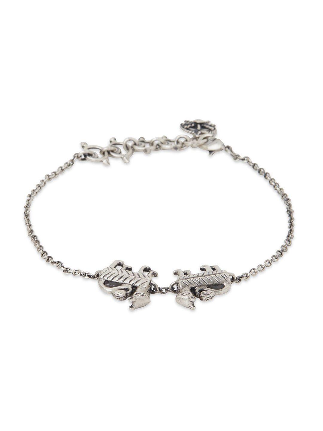 masaba women silver-plated link bracelet