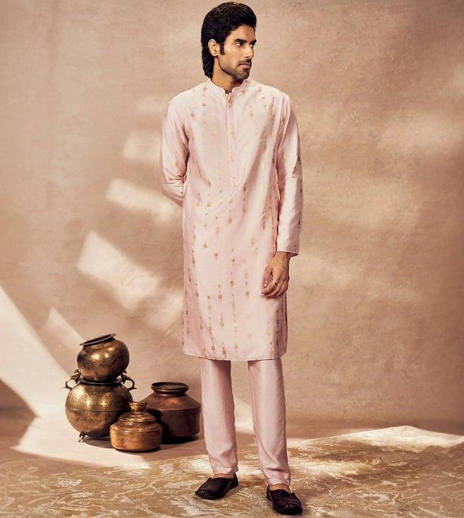 masaba baby pink tribal pillar kurta