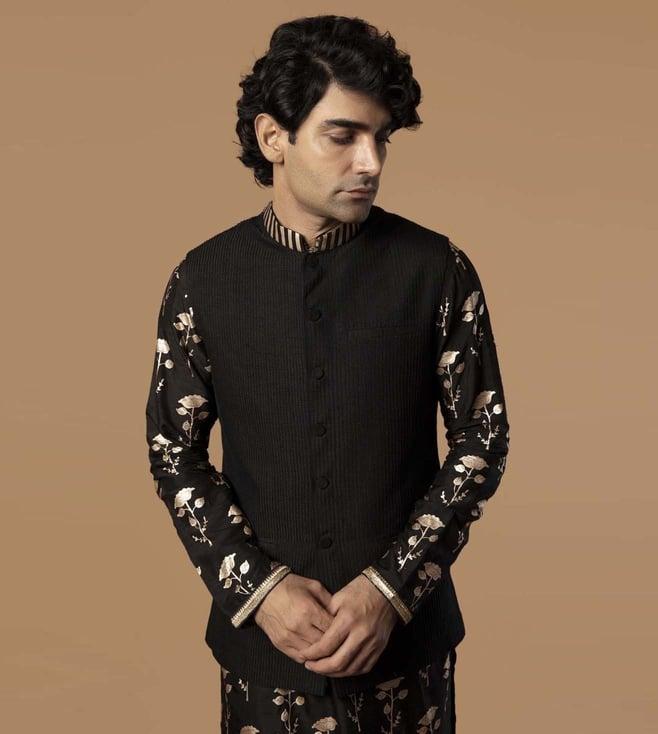 masaba black textured bandi