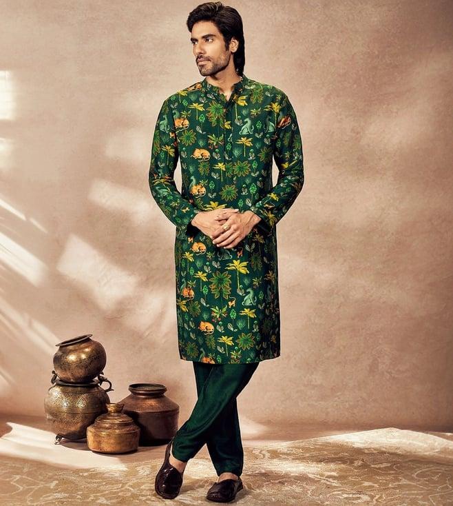 masaba green tropical rhapsody kurta