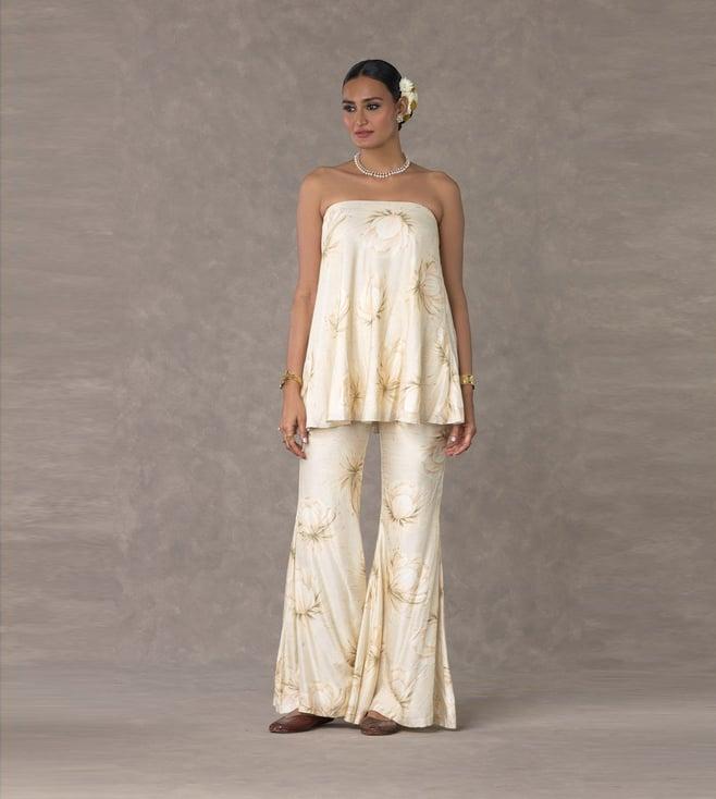 masaba ivory nargis pearl tunic with pant