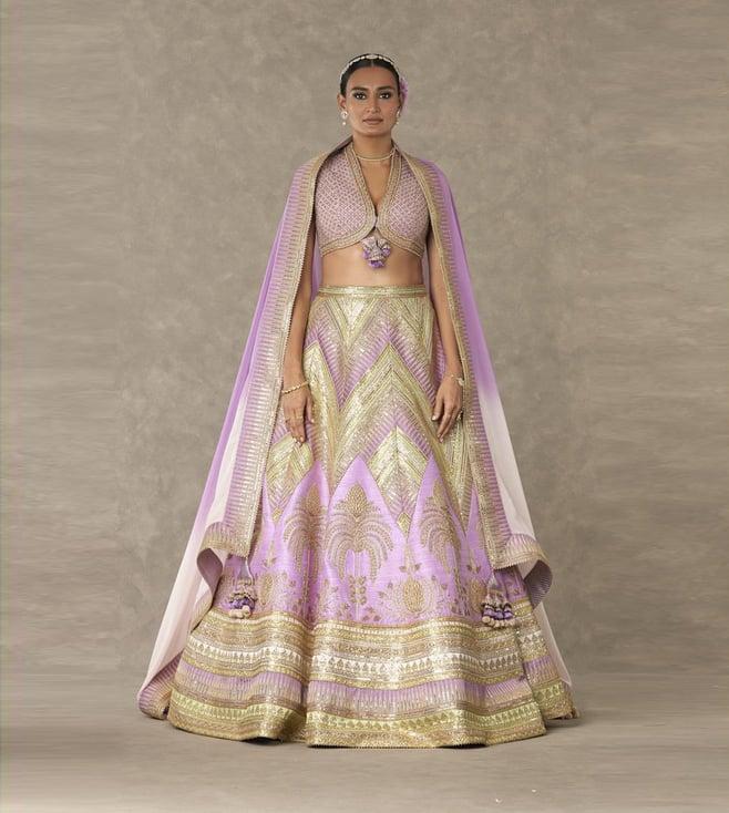 masaba lilac anar-phool lehenga with blouse and dupatta