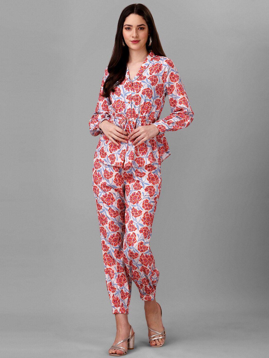 masakali.co flower printed shirt with trousers co-ords set