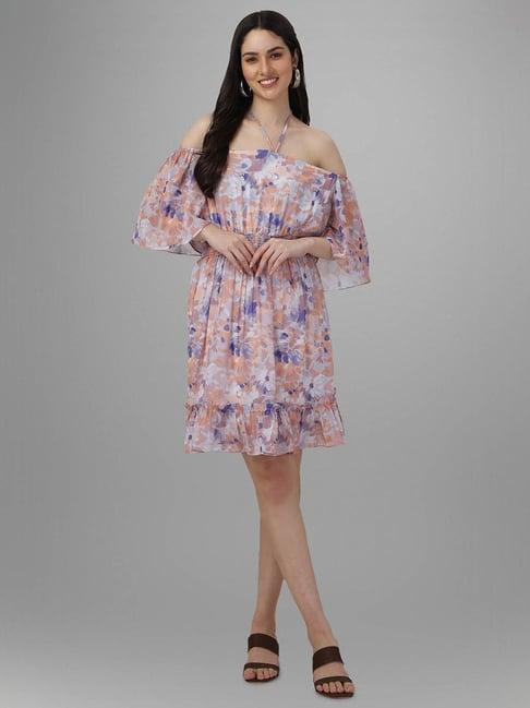 masakali.co multicolor printed a line dress