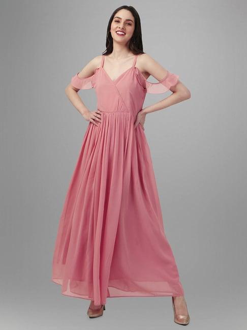 masakali.co peach maxi dress