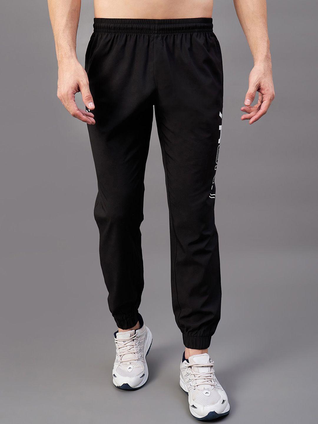 masch sports men mid-rise typography printed rapid-dry sports joggers